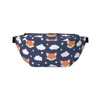 Marsupio grande per donne e uomini, borsa a tracolla da viaggio Cloudy Star Fox da donna, alla moda, borsa a tracolla per donne e uomini, marsupio da donna con cinturino regolabile