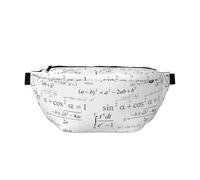 Marsupio grande per donne e uomini, borsa a tracolla da viaggio con equazione matematica, borsa a tracolla da donna alla moda, borsa da cintura per donne e uomini, borsa a tracolla, marsupio da donna
