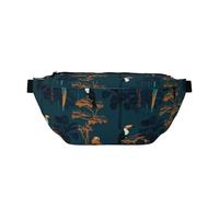 Marsupio grande per donne e uomini, borsa a tracolla da viaggio con graziosa palma di tucano ara, borsa da viaggio alla moda, borsa da cintura per donne e uomini, borsa a tracolla da donna con