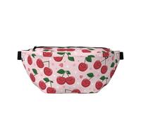 Marsupio grande per donne e uomini, borsa a tracolla da viaggio con grazioso motivo Berry Star, rosa, alla moda, da donna, da uomo, con tracolla regolabile