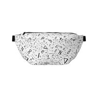 Marsupio grande per donne e uomini, borsa a tracolla da viaggio con simbolo di stampa matematica, borsa a tracolla da donna alla moda, borsa da cintura per donne e uomini, borsa a tracolla da donna