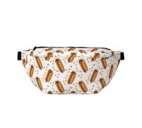 Marsupio grande per donne e uomini, borsa a tracolla da viaggio con stampa divertente bassotto hot dog, borsa a tracolla da donna alla moda, marsupio da donna borsa a tracolla per donne uomini a