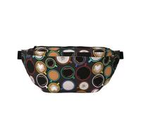 Marsupio grande per donne e uomini, borsa a tracolla da viaggio con tazza colorata con stampa caffè, borsa a tracolla da donna alla moda, borsa a tracolla per donne e uomini, marsupio da donna con