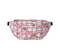 Marsupio grande per donne e uomini, borsa a tracolla da viaggio rosa carino maiale amore borse a tracolla per donne alla moda, borsa da cintura per donne uomini a tracolla, marsupio da donna con