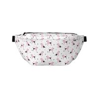 Marsupio grande per donne e uomini, borsa a tracolla da viaggio rosa con simpatico barboncino e corona di cane, borsa a tracolla da donna alla moda, borsa a tracolla per donne e uomini, con tracolla