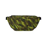 Marsupio grande per donne e uomini, borsa a tracolla da viaggio verde mimetico pixel per donne alla moda, borsa da cintura per donne uomini a tracolla, marsupio da donna con cinturino regolabile