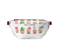 Marsupio grande per donne e uomini, borsa a tracolla Hello Summer Gnome da viaggio per donne alla moda, marsupio da donna borsa a tracolla per donne uomini a tracolla con tracolla regolabile