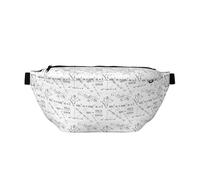 Marsupio grande per donne e uomini, borsa a tracolla per donne e uomini, stampa equazione matematica da viaggio, borsa a tracolla da donna, borsa a tracolla per donne e uomini, con tracolla regolabile