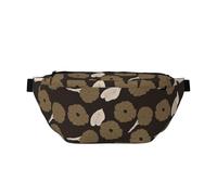 Marsupio grande per donne e uomini, con stampa floreale e scarabocchi, borsa a tracolla da viaggio da donna, alla moda, borsa da cintura per donne e uomini, borsa a tracolla, marsupio da donna con