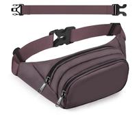 Marsupio grande per donne e uomini - Syican Marsupio con 3 tasche con cerniera, regali per godersi sport, viaggi, allenamento, casual, borse a tracolla a mani libere, adatta per iPad Max 7,9 '' e