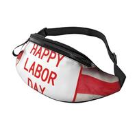 Marsupio Happy Labor Day per donne e uomini, borsa a tracolla, alla moda, piccolo, marsupio da esterno