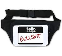 Marsupio Hello I Am Allergic to Funny Bianco