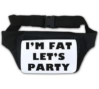 Marsupio I Am Fat Let's Party Bianco