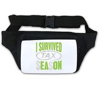 Marsupio I Survived Tax Season Dollar Signs Marsupio Bianco