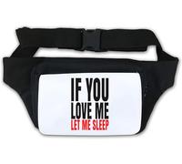 Marsupio If You Love Me Let Me Sleep, bianco