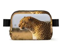 Marsupio impermeabile con leopardo africano, per uomo e donna, regolabile, per viaggi, leggero, a tracolla, per corsa, palestra