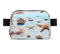 Marsupio impermeabile da uomo e da donna, con stelle marine, impermeabile, regolabile, per viaggi, leggero, per corsa e palestra