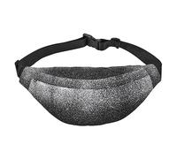 Marsupio impermeabile in poliestere con cintura regolabile, versatile borsa a tracolla per uomini e donne, Glitter argento lucido., Taglia unica