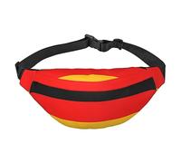Marsupio impermeabile in poliestere con cintura regolabile, versatile borsa a tracolla per uomini e donne, Bandiera della Germania., Taglia unica