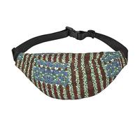 Marsupio impermeabile in poliestere con cintura regolabile, versatile borsa a tracolla per uomini e donne, America Fiore Patriottico, Taglia unica