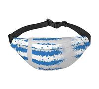 Marsupio impermeabile in poliestere con cintura regolabile, versatile borsa a tracolla per uomini e donne, Bandiera blu dell'Honduras, Taglia unica