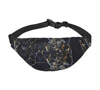 Marsupio impermeabile in poliestere con cintura regolabile, versatile borsa a tracolla per uomini e donne, Marmo colorato., Taglia unica