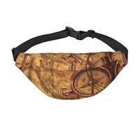 Marsupio impermeabile in poliestere con cintura regolabile, versatile borsa a tracolla per uomini e donne, Legge della Navigazione Bussola, Taglia unica