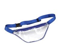 Marsupio impermeabile in PVC trasparente con tracolla regolabile, marsupio da uomo, sottile e leggero, per sport all'aria aperta, gite in spiaggia, concerti., Blu