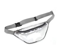 Marsupio impermeabile in PVC trasparente con tracolla regolabile, marsupio da uomo, sottile e leggero, per sport all'aria aperta, gite in spiaggia, concerti., Grigio