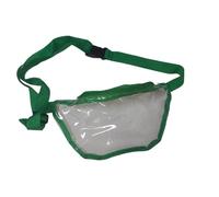 Marsupio impermeabile in PVC trasparente con tracolla regolabile, marsupio da uomo, sottile e leggero, per sport all'aria aperta, gite in spiaggia, concerti., Verde