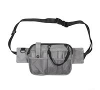 Marsupio impermeabile regolabile con tasche organizzative multiple progettato per l'assistenza sanitaria e la gestione clinica dell'approvvigionamento (grigio)