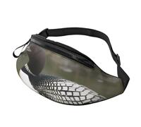 Marsupio in 3D con uccelli della natura e luna, elegante, per donne e uomini, leggero, con tasche con cerniera, cintura regolabile per passeggiate con il cane, corsa, ciclismo, escursionismo, sport