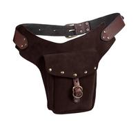 Marsupio in pelle Borsa in pelle Piccola borsa in pelle Sporting Equitazione Hip Fanny Vita Vita Hip Bag Pack, Caff, Taglia unica