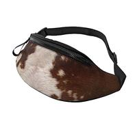 Marsupio in pelle bovina marrone rosso per donne uomini moda marsupio a tracolla per escursionismo corsa marsupio da viaggio, Nero , Taglia unica, Borsa porta abiti da viaggio