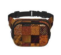 Marsupio in stile africano Patchwork Marsupio piccolo marsupio a tracolla alla moda leggero marsupio marsupio per donne uomini corsa allenamento escursionismo viaggi