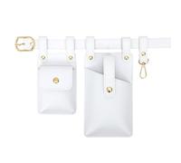 Marsupio in stile punk di metà secolo, marsupio leggero for telefono da cintura for uomo e donna, marsupio unisex regolabile da 115 cm borsa(Wit)