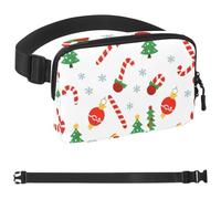 Marsupio in stile unisex Merry Christmas-78: marsupio alla moda, borse a tracolla sportive slim alla moda per jogging escursionismo escursionista donna uomo, Multicolore 07, 1.5x9.0x5.9in/4x23x15cm