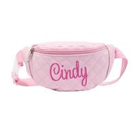 Marsupio In Tela Ricamata For Bambini Con Nome Personalizzato, Marsupio/marsupio For Bambini, Marsupio For Gita Scolastica Personalizzata For Bambini, Regali Di Compleanno For Ragazze, Rosa