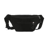 Marsupio In Velluto A Coste, Marsupio In Velluto A Coste, Borsa A Tracolla Da Donna, Borsa Con Cintura, Borsa A Tracolla In Tinta Unita, Borsa Pettorale Sportiva Con Spallacci (Nero)