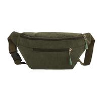 Marsupio In Velluto A Coste, Marsupio In Velluto A Coste, Borsa A Tracolla Da Donna, Borsa Con Cintura, Borsa A Tracolla In Tinta Unita, Borsa Pettorale Sportiva Con Spallacci (Verde Scuro)