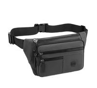 Marsupio incrociato da uomo multi scomparto con tracolla regolabile e accessori viaggio, adatto for gli spostamenti quotidiani, all'aperto(White)