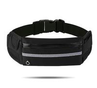 Marsupio invisibile antifurto, ampio spazio nascosto per una maggiore sicurezza, portafoglio da viaggio con cintura porta soldi sotto i vestiti, custodia sportiva elastica per la corsa (Black)