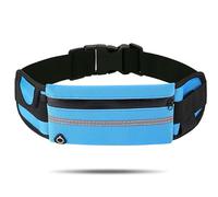 Marsupio invisibile antifurto, ampio spazio nascosto per una maggiore sicurezza, portafoglio da viaggio con cintura porta soldi sotto i vestiti, custodia sportiva elastica per la corsa (Blue)