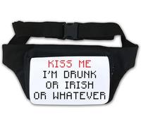 Marsupio Kiss Me I Am Drunk Or Irish Or Whatever - Marsupio bianco