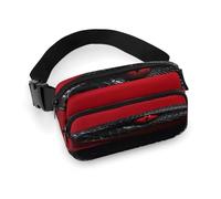 Marsupio leggero con serpente dagli occhi rossi, con cinghia regolabile, per corsa e viaggio