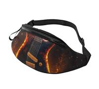 Marsupio leggero con stampa di chitarra elettrica, accessorio da viaggio per escursionismo, ciclismo, corsa