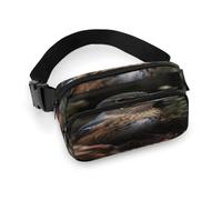 Marsupio leggero con uccellino in piedi sul ramo, con cinghia regolabile, per corsa e viaggio