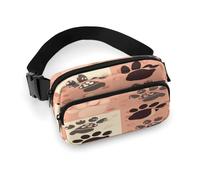 Marsupio leggero con zampa di gatto, con cinghia regolabile, per corsa e viaggio