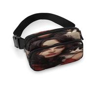 Marsupio leggero da donna con gatto, con cinghia regolabile, per corsa e viaggio