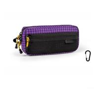Marsupio leggero resistente all'acqua per corsa e camminata, borsa compatta con fodera luminosa per chiavi e telefono, viola, 16,5 x 7,5 cm (viola)